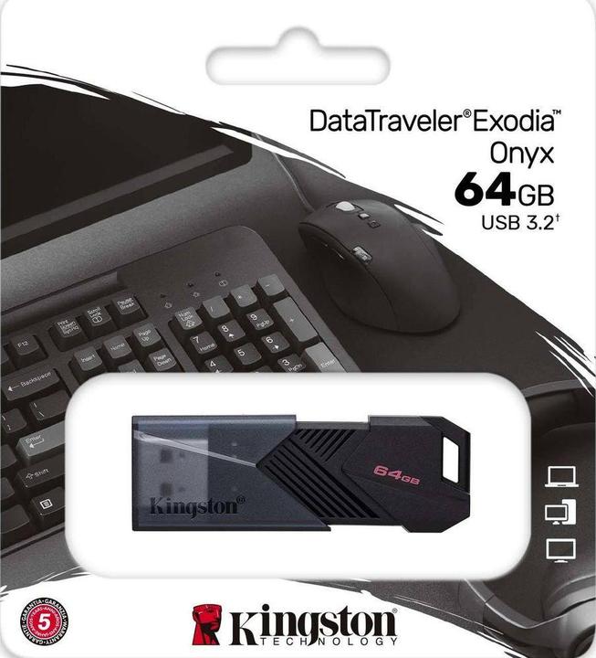 Produktbild Kingston DataTraveler Exodia Onyx (64 GB, USB-A)