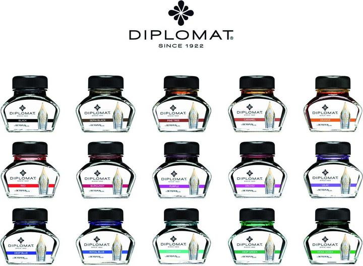 Produktbild Diplomat Tinte Diplo Octopus 30 ml oranges Glas (Tintenfass, Orange)