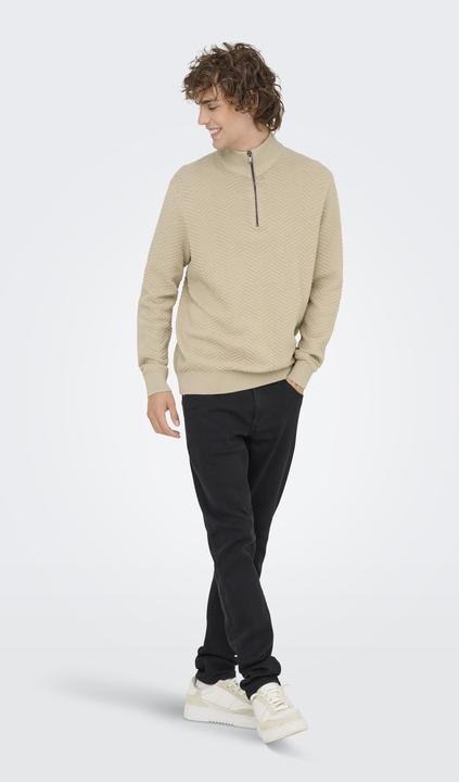 Immagine prodotto Only & Sons Onsmace Reg 12 Herringbon Half Zip Knit (XXL)