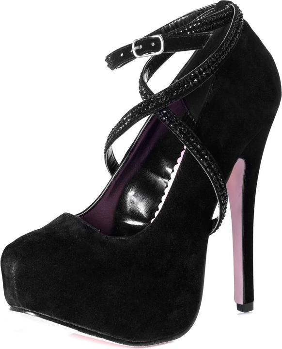 Leg Avenue Samt High Heels schwarz
