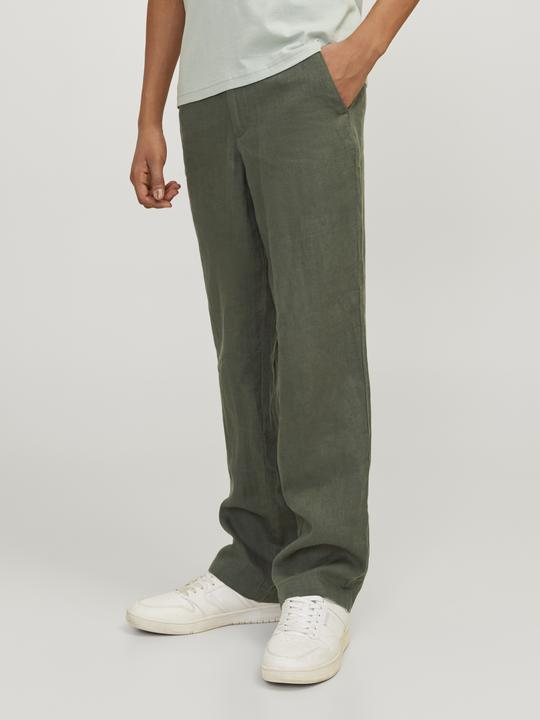 Actual product image Jack & Jones Jpstkarl Jjlawrence Linen Chino Sn Jnr (176)