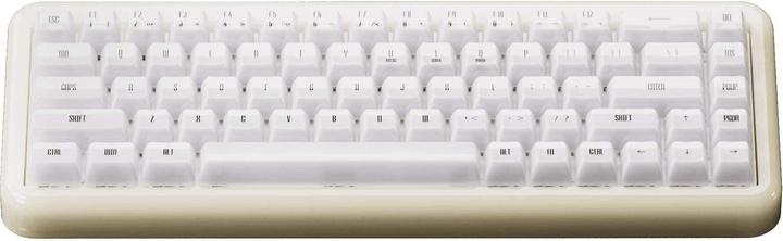 Actual product image Akko YU01 White Jade Gaming-Tastatur, RGB - 65%, V3 Piano Pro Switches (ISO) (US, Cable, Wireless)