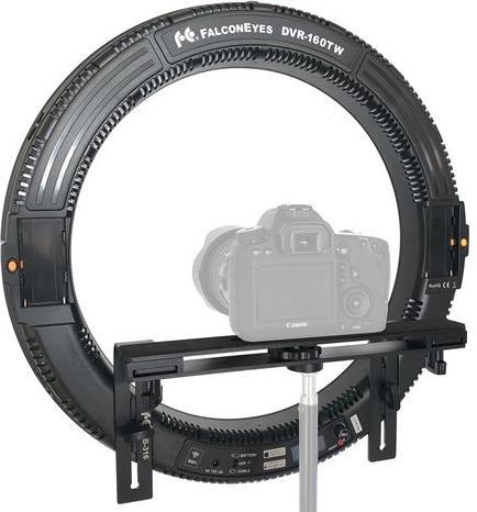 Produktbild Falcon Eyes Wi-Fi Bi-Color LED Ringlampe Dimmbar DVR-160TW (Ringleuchte)