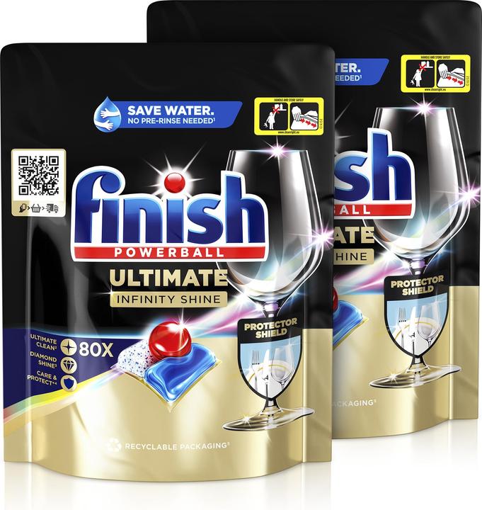 Finish Ultimate Infinity Shine DUO (Tabs, 160 Washing cycles)