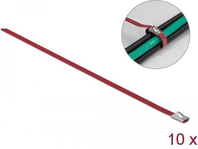 Actual product image Delock Stainless steel cable tie 500x4,6 10 pcs. (Plastic cable ties, 500 mm, 10 pcs.)