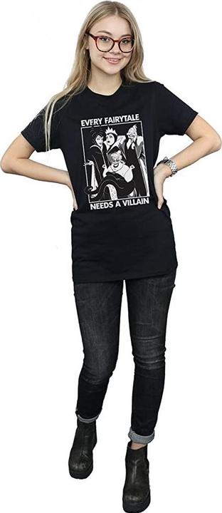 Immagine prodotto Disney Donna/Ladies Ogni favola ha bisogno di un cattivo - Maglietta boyfriend in cotone (M)