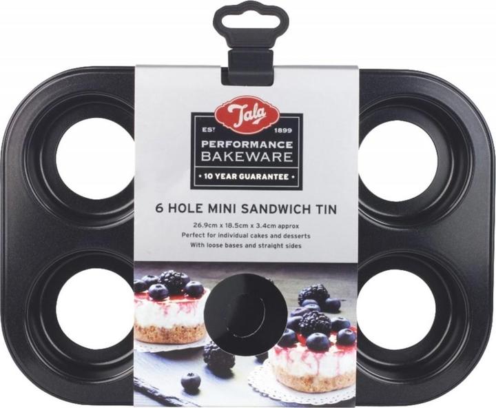 Image du produit Tala Moule à 6 mini sandwichs sans fond, anti-adhésif