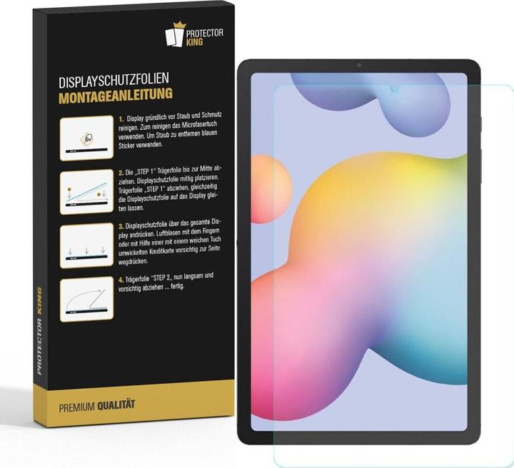 Actual product image Protectorking 6x Panzerfolie Anti-Shock HD Klar (6 Piece, Galaxy Tab S6 Lite)