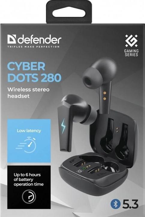 Produktbild Defender CYBERDOTS 280 kabellose Gaming-In-Ear-Kopfhörer (Kabellos)