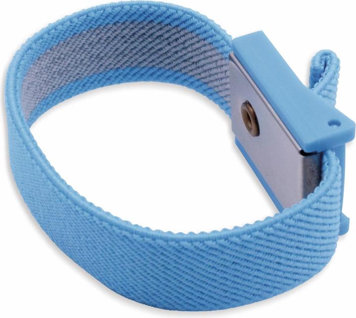 Produktbild Quadrios ESD-Handgelenkband Blau Druckknopf 10 mm