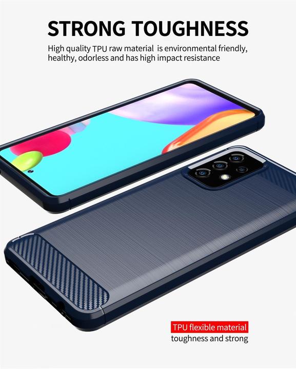 Produktbild Cadorabo TPU Ultra Slim carbon edelstahl Kombi Cover (Samsung Galaxy A52 5G)