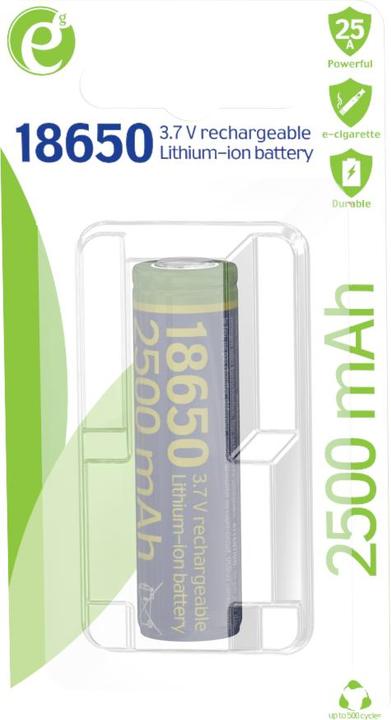 Produktbild Gembird Akumulator litowo-jonowy typ 18650 10C 2500mAh (1 Stk., 18650, 2500 mAh)
