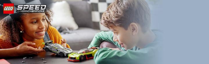 Produktbild LEGO Aston Martin Valkyrie AMR Pro & Aston Martin Vantage GT3 (76910, LEGO Speed Champions)