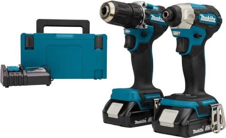 Actual product image Makita Latarka.ZES.COMBO 18V (DDF487+DTD157) 2x2,0Ah MAKPACK DLX2423AJ (Rechargeable battery operated)