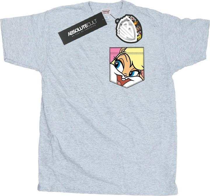 Looney Tunes Lola Bunny Face Faux Pocket TShirt (XXL)