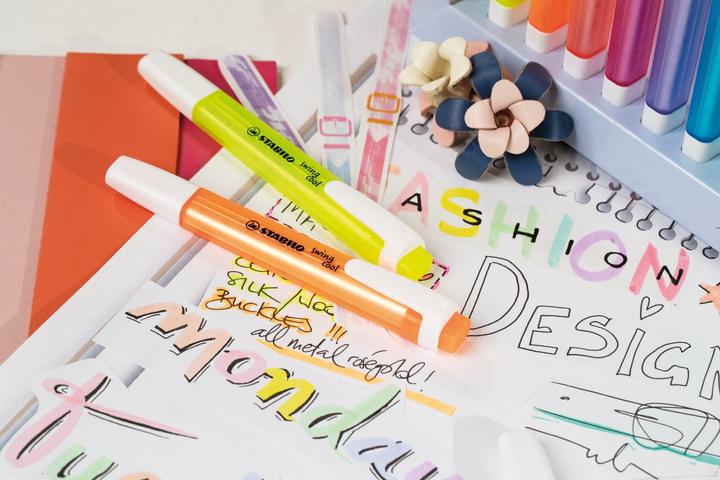 Produktbild STABILO Textmarker - swing cool - 10er Pack - orange (Orange, Weiss, 4 mm, 1 x)