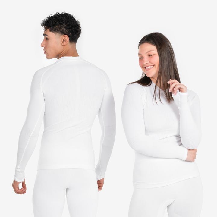 Image du produit Kipsta T-shirt fonctionnel femme/homme manches longues - Keepdry blanc (XL)