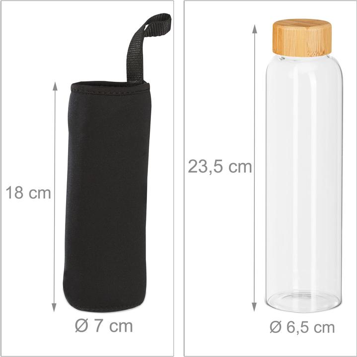 Produktbild Relaxdays 6x Trinkflasche (0.50 l)