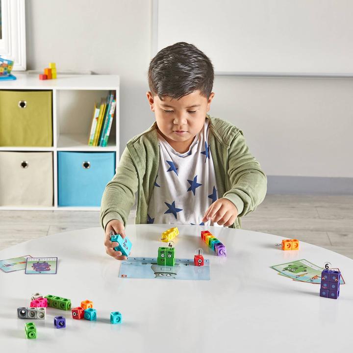 Actual product image Learning Resources MathLink® Cubes Numberblocks® 1-10 Activity Set (German, Dutch, Spanish, French)