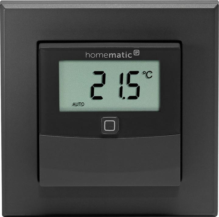 Produktbild Homematic IP Temperatur- und Luftfeuchtigkeitssensor mit Display HmIP-STHD-A (anthrazit)
