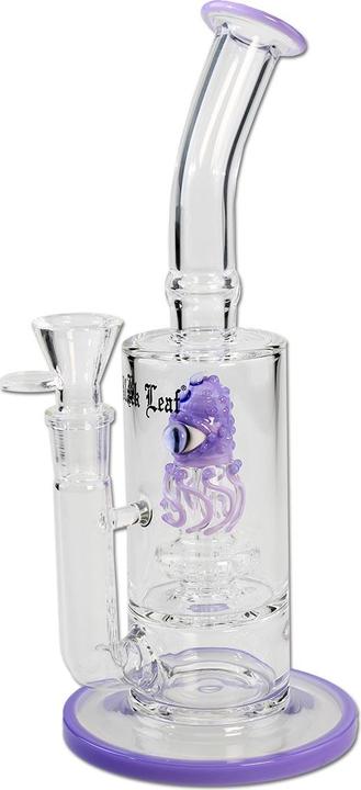 Actual product image Black Leaf octopus bong shower head percolator purple 28cm