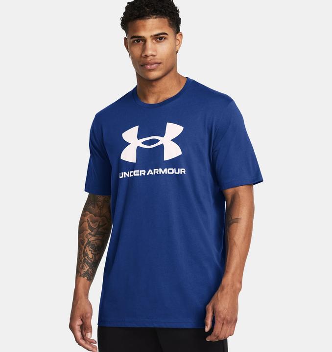 Actual product image Under Armour Koszulka męska Sportstyle Logo ciemnoniebieska 1382911 432 L (L)