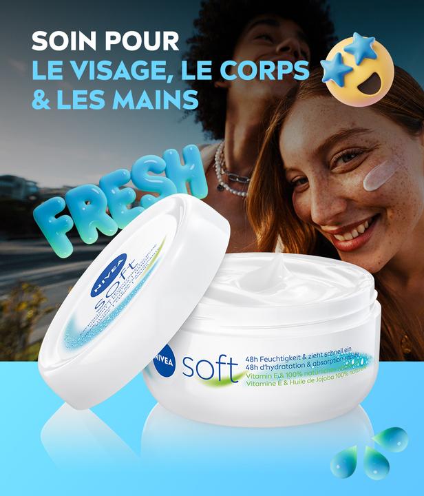 Produktbild NIVEA Soft Feuchtigkeitscrème (Körpercreme, 50 ml)