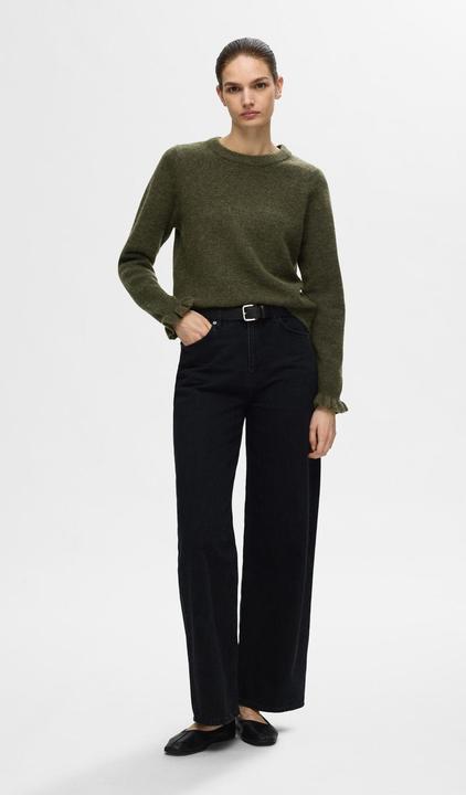 Produktbild Selected Femme Rüschenärmel Strickpullover (XL)