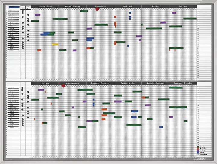 Produktbild Magnetoplan Aktivitäten- & Urlaubsplaner, 7-Tage-Woche (120 x 90 cm)