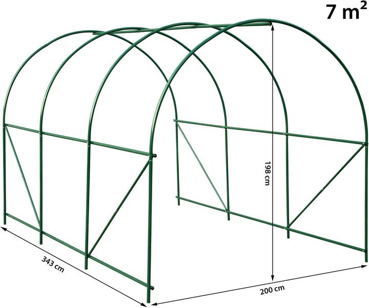 Produktbild tectake Gewächshaus Folientunnel