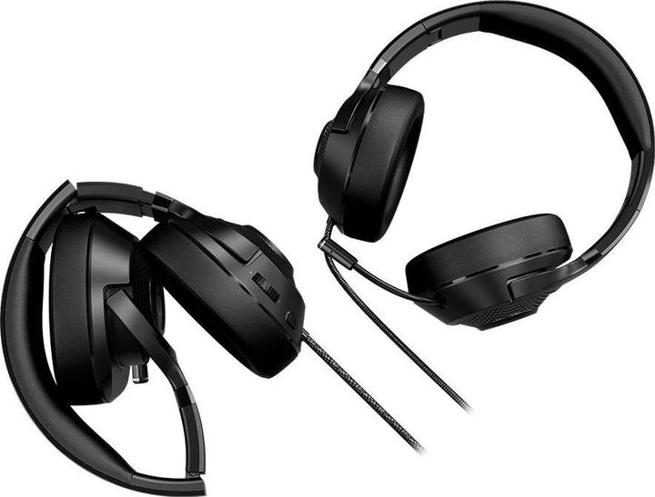 Actual product image Lorgar Noah 101, gaming headset, 3.5mm minijack, black (Cable)