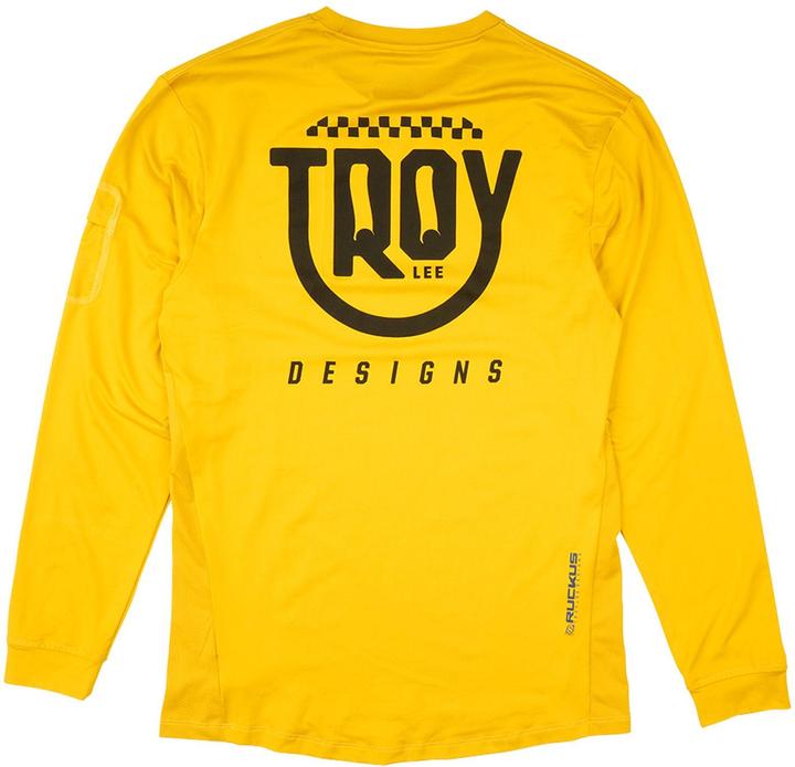 Image du produit Troy Lee Designs Ruckus Ride LS Tee, Eyez, safron, youth S (S)