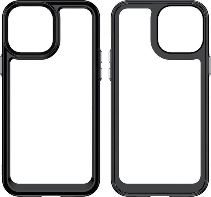 Produktbild Hurtel Outer Space Case Case for iPhone 12 Pro Max Hard Cover with Gel Frame Red (Apple iPhone 12 Pro Max)