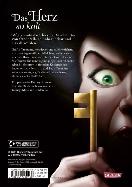 Actual product image Disney - Villains 8: The heart so cold (Cinderella) (Serena Valentino, Ellen Kurtz (née Flath), Walt Disney, German)