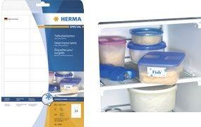 Actual product image HERMA Freezer labels A4