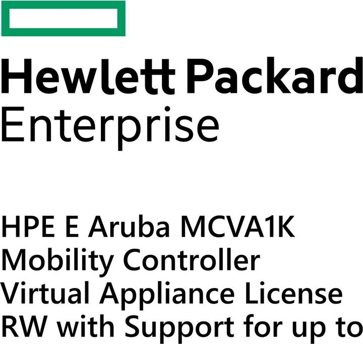 Actual product image HPE E Aruba MC-VA-1K Mobility Controller, Virtual Appliance License, RW, with Support for up to (24 Devices)