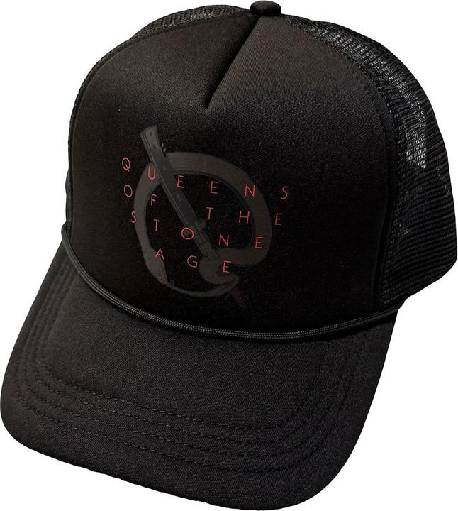 Actual product image Queens Of The Stone Age Emblem Mesh Back Trucker Cap (One size)