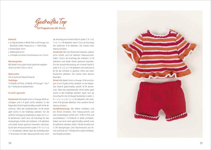 Produktbild Niedliche Puppenkleidung stricken