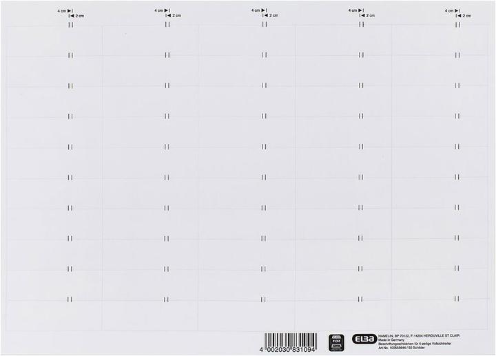 Produktbild Elba Beschriftungsschildchen 83582