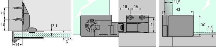 Productafbeelding Hettich Glasdeurscharnieren ET 5160