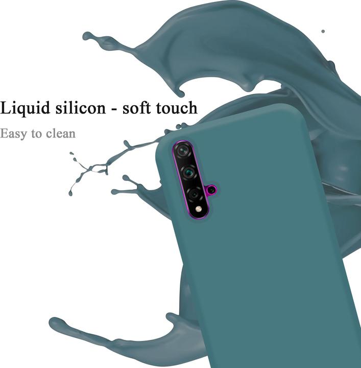 Immagine prodotto Cadorabo Copertura della cassa del silicone liquido TPU (Huawei Nova 5T, Tassa 20, Onore anni '20)