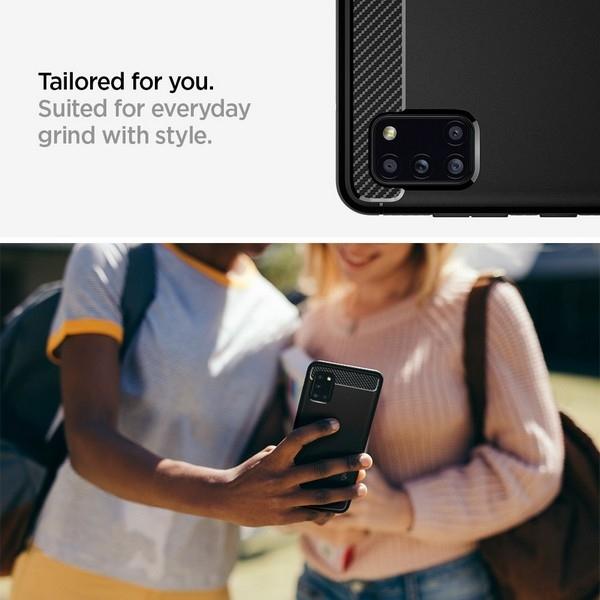 Actual product image Spigen Rugged Armor (Samsung Galaxy A31)
