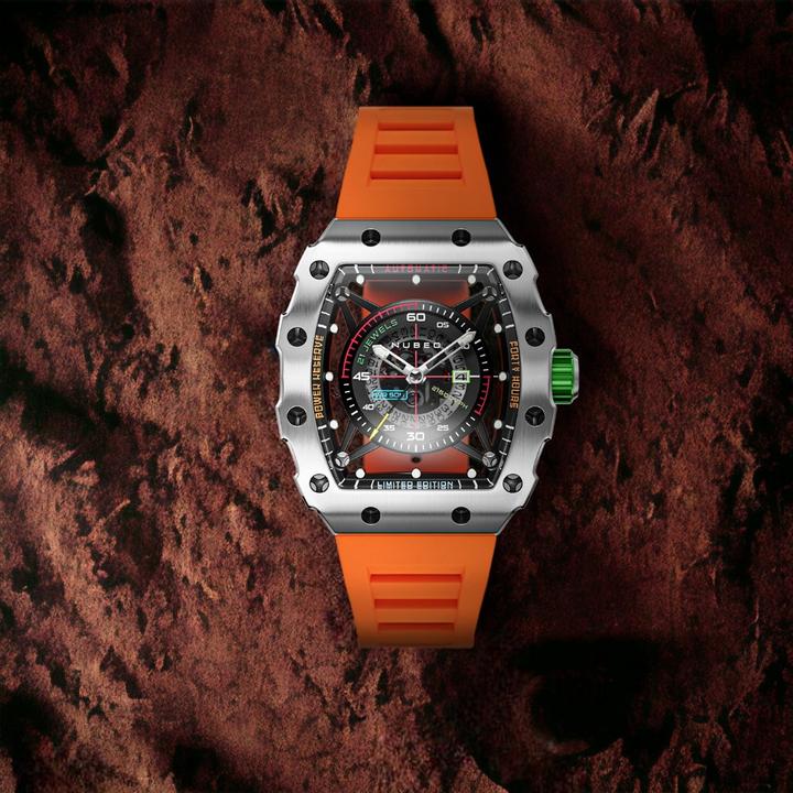 Actual product image Nubeo NB-6080-01 Men's watch Huygens Automatic Limited 43mm 5ATM