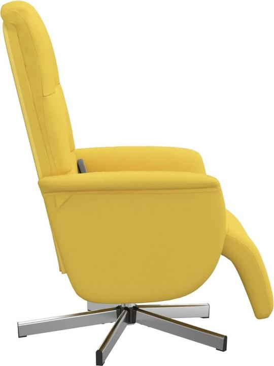 VidaXL Massagesessel mit Fussteil Hellgelb Stoff,Farbe
