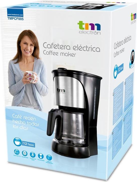 Produktbild TM Electron Filterkaffeemaschine 1000W 1,5 L 12 Kopper
