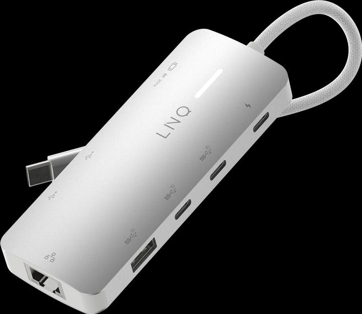 Image du produit LINQ Connects 8in1 8K PRO USB-C Multiport Hub 140W (USB-C, 8 Ports)