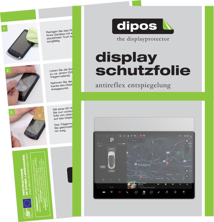 Immagine prodotto Dipos Antiriflesso (2 Pezzo/i, Tesla Model 3 Display)