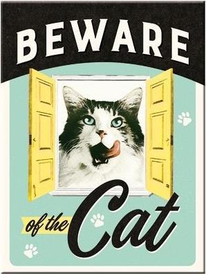 Produktbild Nostalgic-Art Merchandising Dekomagnet Beware of the Cat 6x8 cm (1 x)