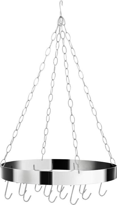 Produktbild Fifty five south Deckenhängeregal Round Silver aus Edelstahl Ø 48/ H 70 cm