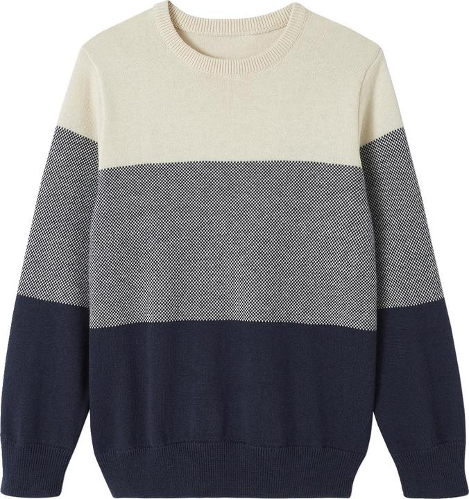 Produktbild Vertbaudet Jungen Pullover mit Colorblock-Streifen Oeko-Tex (110)